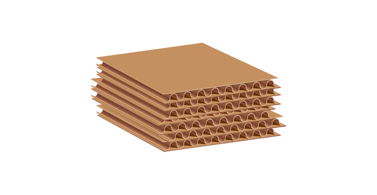 Broad flute corrugated box