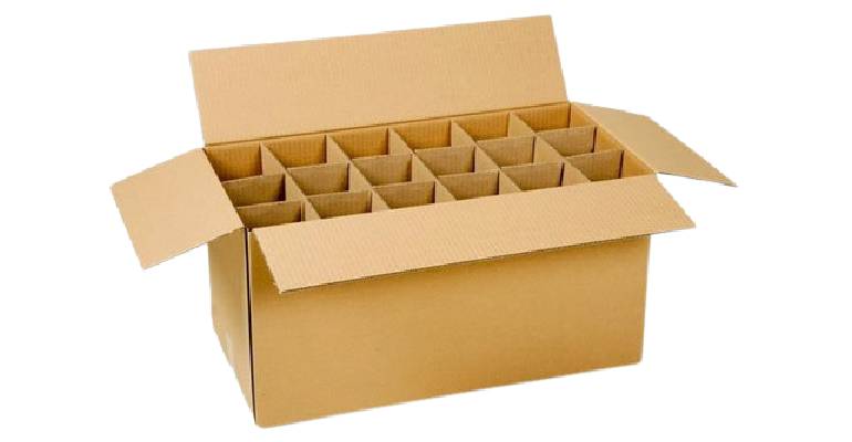 Corrugated partition boxes